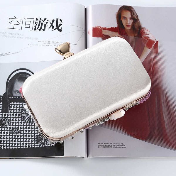 

evening bags new style dinner bag handmade sweet flower hand bag wedding bride cheongsam accessories banquet bag purses ladies handbags