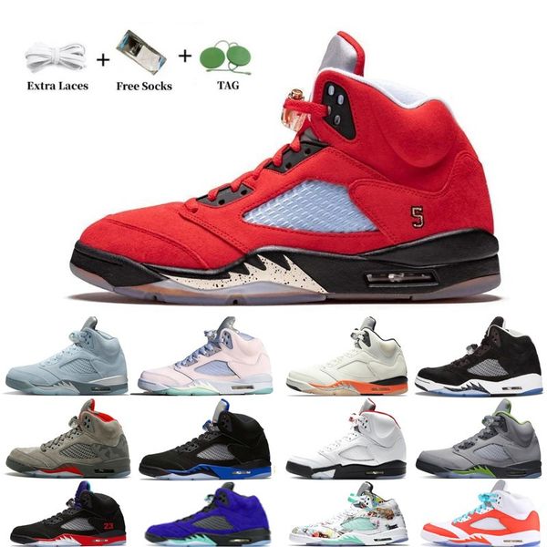 

basketball shoes jumpman 5s retro men 5 dark concord racer blue raging aqua bull red suede jade horizon sail what the easter mens trainers s