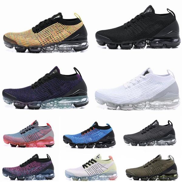 

2019 tn running shoes mens new fly 2 0 3 0 knit triple black white designer shoes be true mesh sneakers 36-45222q