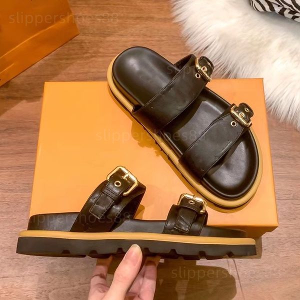 

ladies summer sandals fashion macaron beach stripes casual flip flops heightening designer slides cotton fluffy slippers 0e9g, Black