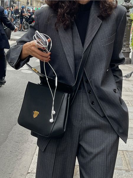 

women s suits blazers qoerlin women three piece outfits notched collar double breasted pocket blazer waistcoat trousers office ladies sets 2, White;black