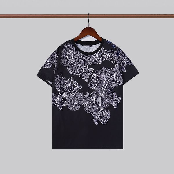 

2023 new summer brand mens t shirt fashion men women designers clothing short sleep casual tee asian size m-3xl, White;black