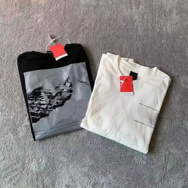 

summer women shirts cotton forest print couples leisure sports t-shirts, Black