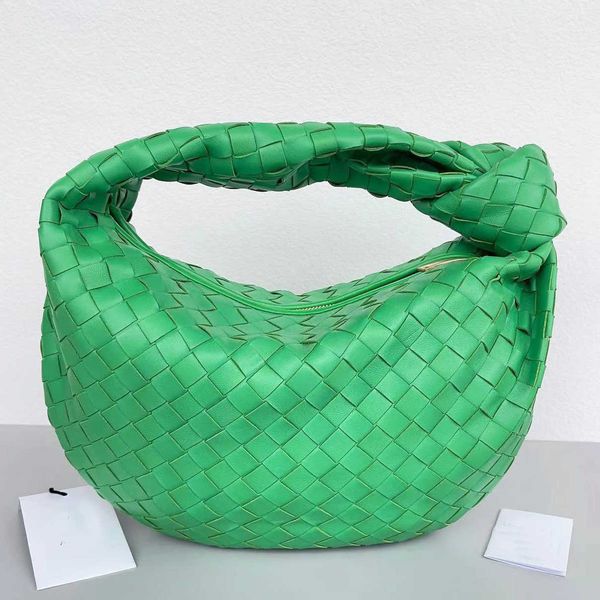 

teen jodie bags intrecciato leather shoulder bag luxurys designer women metallised crinkle handbag lady knotted shearling pouch fashion q5b0