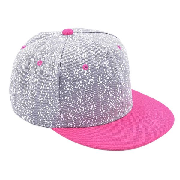 

ball caps teen ladies printed dots pink flat brim baseball cap women snapback hat grey cute patchwork design l230228, Blue;gray