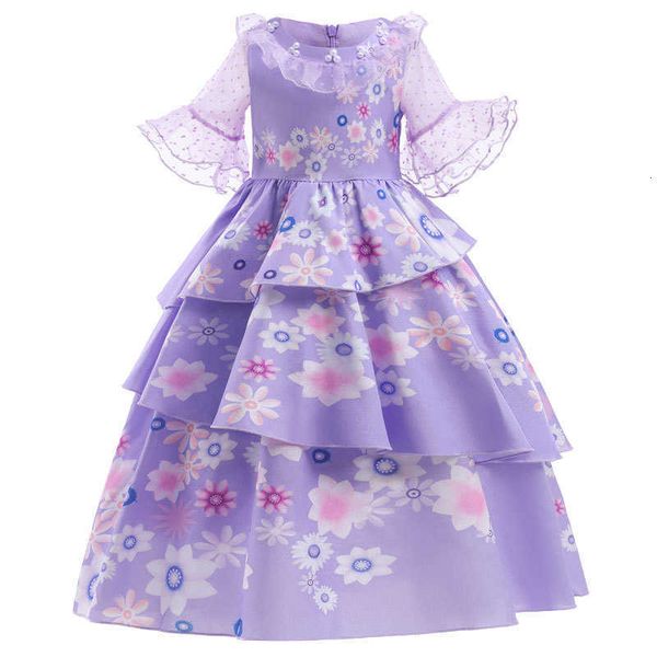 

magic 1 house skirt isabella encanto chil1en's princess skirt girls' halloween stage 1 1ess, Blue