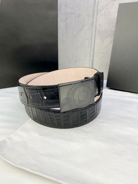 

mens belt designer genuine leather belts cintura ceinture with box 4.0cm fashion buckle gz08, Black;brown
