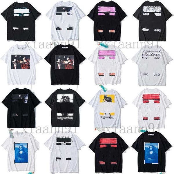 

designer fashion luxurys offs clothing mens and women loose tees man casual street graffiti shirt sweatshirtoff men's t-shirts, White;black