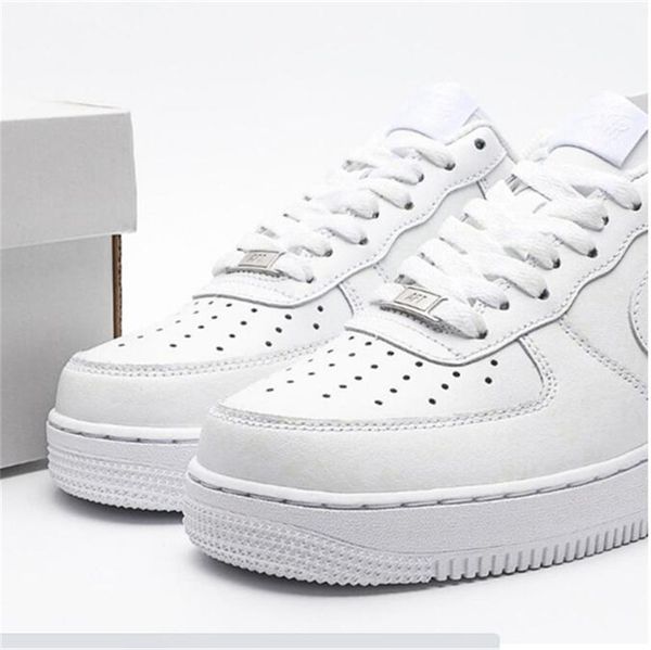

designer men causal air''forces 1 white af1 low airforce shoes fashion woman leather lace up platform sole sneakers black mens wom