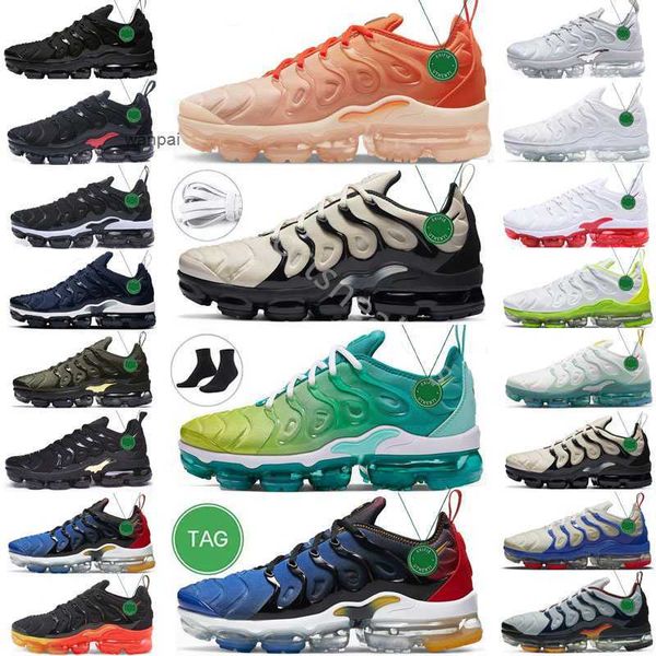 

tn plus 3 running shoes men terrascape triple white black anthracite hyper jade grape ice blue gradient bred reflective mens trainers jorden