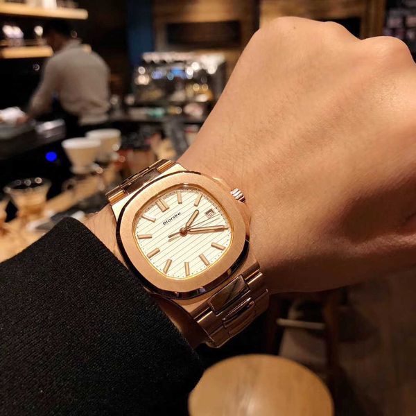 

superclone watches 3k 40mm 3k pp5711 8.3mm luxury watch and luxury designer watch men's fashion glow waterproof full-automatic precisio, Slivery;brown