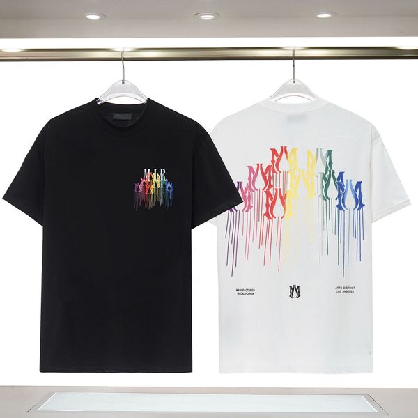 

mens womens designer men's t-shirts printed fashion man t-shirt cotton casual tees short sleeve luxury hip hop streetwear tshirts, White;black