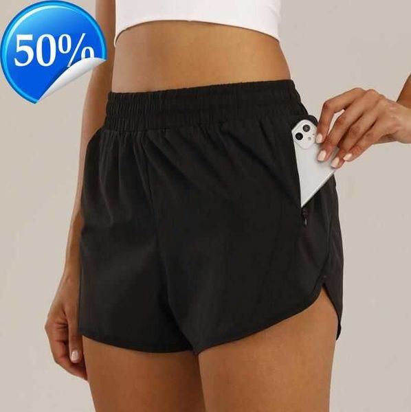 

lu brand womens yoga outfits high waist shorts exercise short pants fitness wear girls running elastic pants sportswear2essess