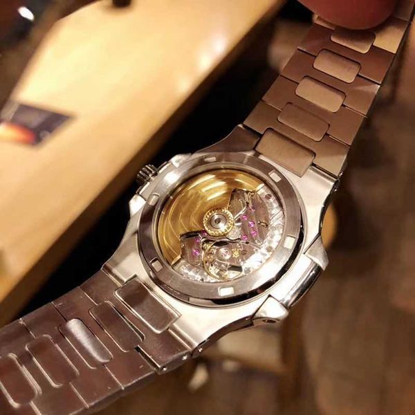 

3k pp5711 luxury watch 8.3mm superclone pp men's fashion glow waterproof square full-automatic precision steel 5711, Slivery;golden