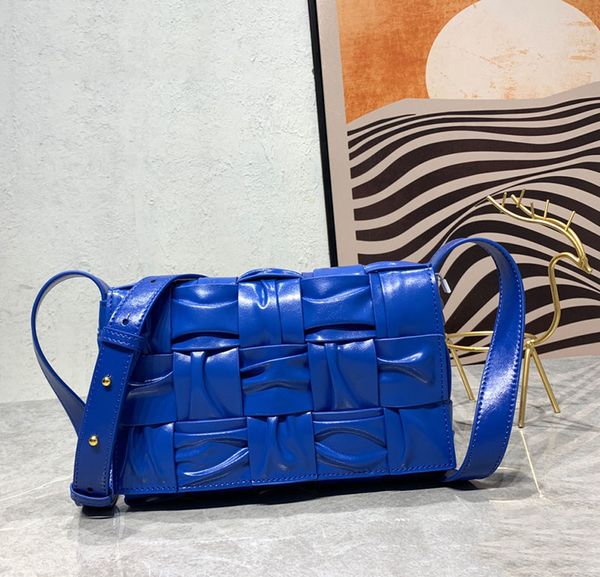 

fashion shoulder bags pleated woven crossbody designer luxury bags messenger bag flap pouch tote purse women handbags 6 colors genuine leath