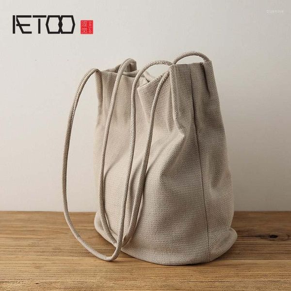 

shoulder bags original retro cotton linen handbag women fresh style quality bag large capacity