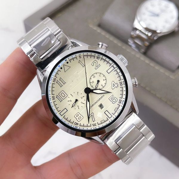 

fully automatic mechanical men's watch, the same as the pilot, noble atmosphere, Slivery;golden