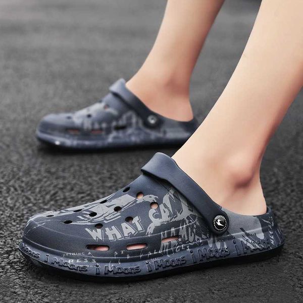 

slippers 2022 new summer sandals slippers non-slip eva soft soles beach sandal fashion outdoor shoes y2302, Black