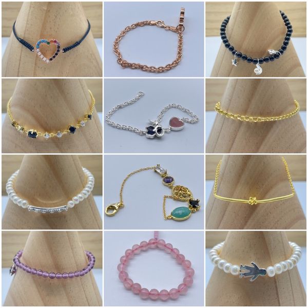 

925 sterling silver spanish bear bracelets for women silver and amethyst icon color bracelet designer jewelry gift wholesale, Golden;silver