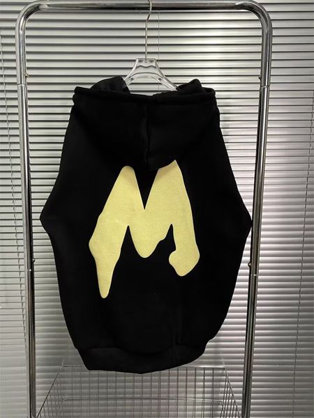 

2023 designer sense m foam men women hoodie oversized letter hooded sweater loose tide brand hoodie trendy clothes sweatshirt, Black