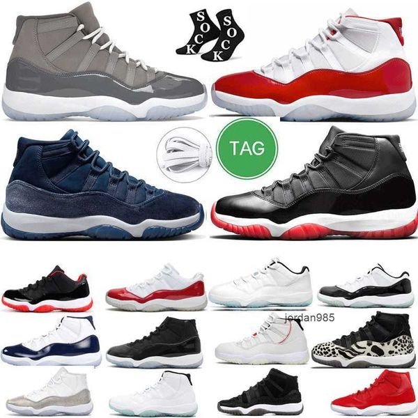 

midnight navy velvet cherry jumpman 11 11s basketball shoes women shoes low cool grey 25th anniversary bred metallic silver pure violet mens, Black