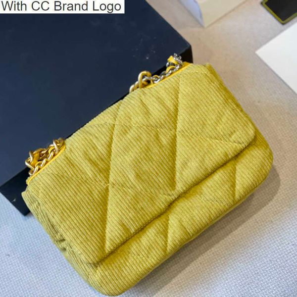 

cc brand cross body womens classic velvet 19 designer bags quilted matelasse gold silver hardware chain handle totes crossbody sacoche luxur