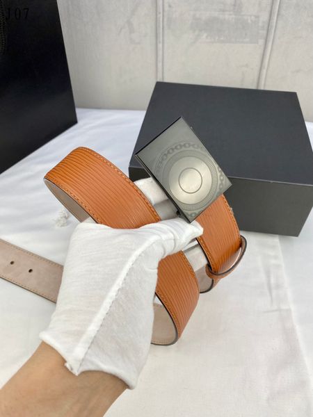 

mens belt designer genuine leather belts cintura ceinture with box 4.0cm fashion buckle gz008, Black;brown