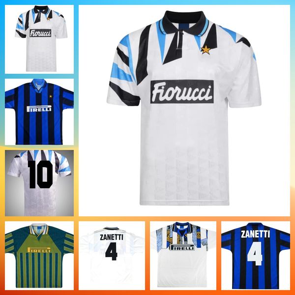 

92 93 95 96 inter retro soccer jerseys 95 96 roberto carlos zanetti bergomi branca bergkamp ince berti classic vintage home away 3rd footbal, Black;yellow
