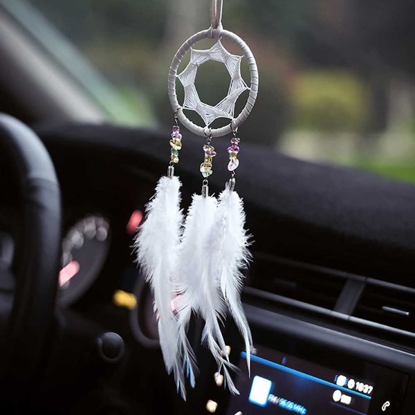 

interior decorations car pendant ornaments handmade dream catcher automotive bag decor wind chimes home wall decoration hanging accessories