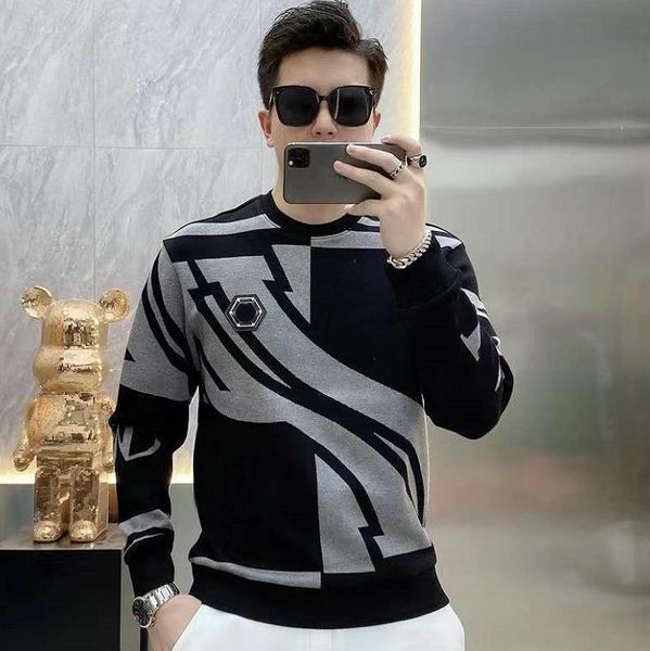 

new mens sweatershirt classic casual sweater men spring autumn clothing sweaters men's knitting shirt women outwear clothes dress c020, White;black