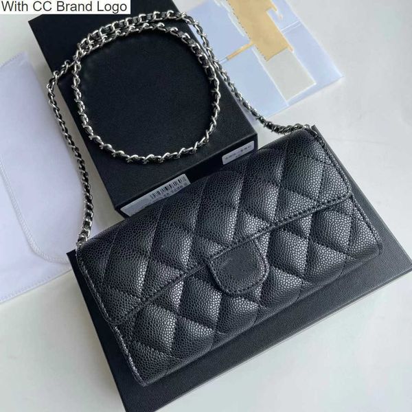 

luxury cc shoulder bags 7a high bag quality women's fashion classic mini woc clamshell oblique cross body bag shoulder flap wallet leat
