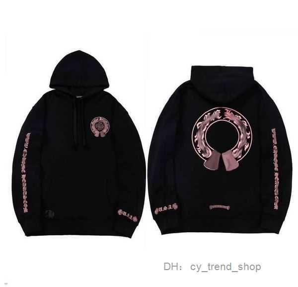 

fashion luxury mens jackets sweatshirts ch designer hoodies zipper sanskrit graffiti hooded sweater cross pullover hoodie casual women 103, Black