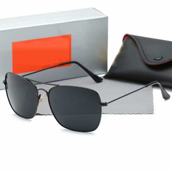 

original factory sunglasses luxury brand fashion men women glasses four seasons driving polarizing lens sun glass 3136 with box, White;black