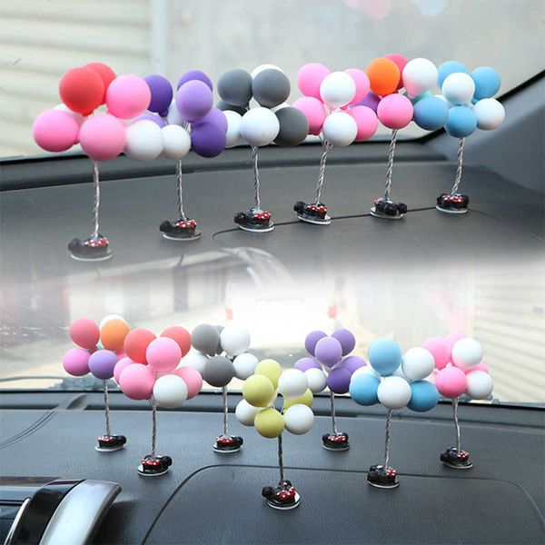 

interior colorful balloons cute mini toon creative ornaments decorations car accessories for girls dashboard r230228
