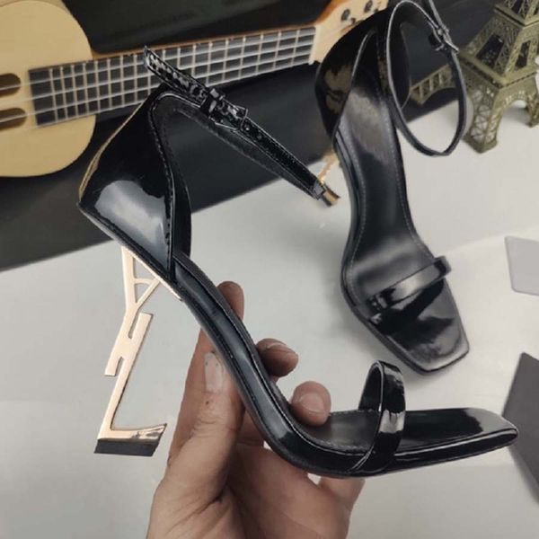 

est heels sandals with box women shoes designer sandals quality sandals heel height and 10cm sandal flat shoe slides slippers by brand009 03, Black