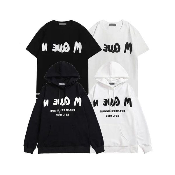 

mens t shirts mens t shirts mcqueen letter print luxury hoodies designer fashion sweatshirts short sleeve pullover loose lovers annt, White;black