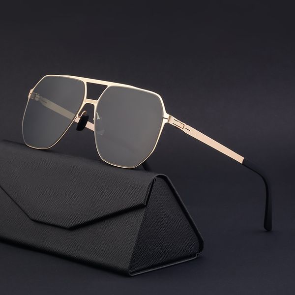 

new classic designer sunglasses for men women luxury polarized pilot sun glasses uv400 eyewear pc frame polaroid lens 7311, White;black