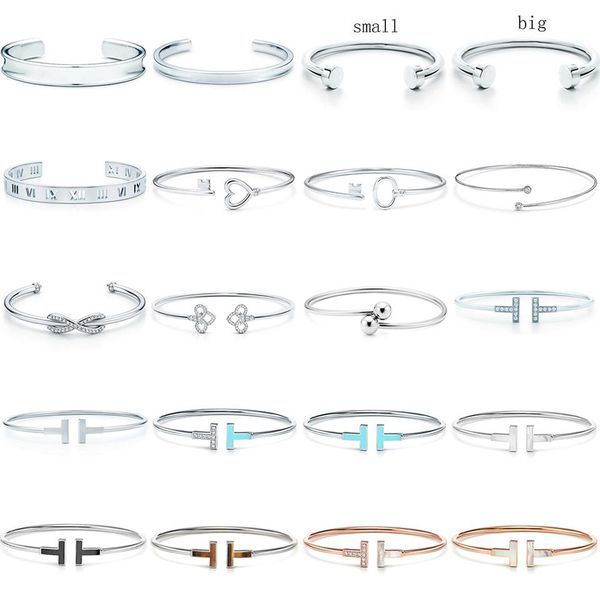 

new 100% 925 sterling silver sl 10 tfb original bracelet classic t-shaped bracelet multicolor optional luxury fine jewerly236s, Black