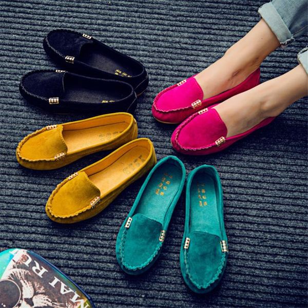 

dress shoes women casual flat shoes spring autumn flat loafer women shoes slips soft round toe denim flats jeans shoes plus size 230228, Black