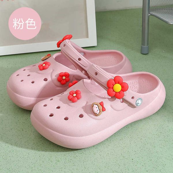 

slippers dome cameras women's summer thick-soled cute non-slip wear-resistant flat-bottomed slippers for women simple and durable slipp, Black