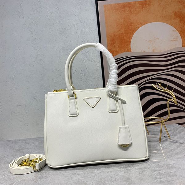 

women handbag shoulder bag cowhide genuine leather clutch crossbody purse fashion letter triangle decoration removable shoulder strap zipper