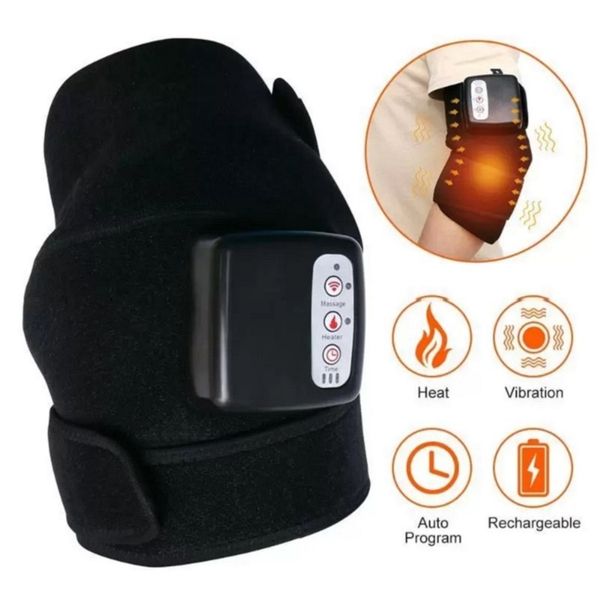 

arthritis heat wrap vibration massage physiotherapy electric heated knee massager