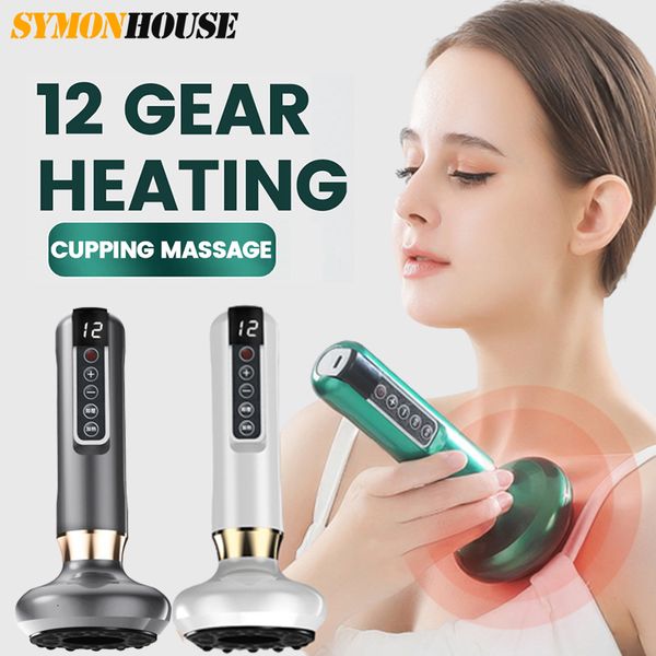 

full body massager electric vacuum cupping massager suction cup guasha anti cellulite beauty health scraping infrared heat slimming massage