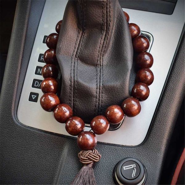 

decorations wood buddha beads car rearview mirror hanging pendant interior decor ornament prayer blessings r230228