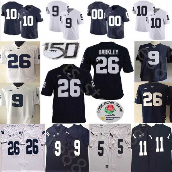 

ncaa penn state nittany football jersey sean clifford joey porter jr. pat freiermuth keyvone lee pj mustipher drew allar nicholas singleton, Black;red