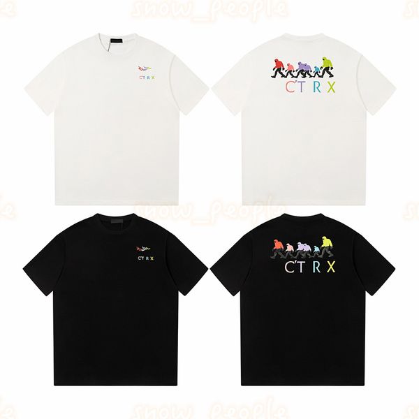 

fashion brands mans casual t shirt designer mens casual logo print tees lovers street shorts sleeve clothes size s-xl, White;black