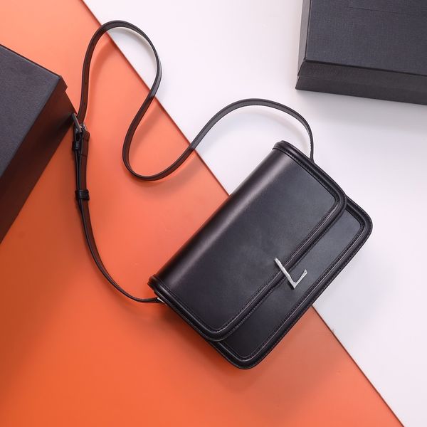 

fashion women's y shoulder bags designer luxury cowhide crossbody bag flap clutch gold and silver chain handbags fine toothpick pattern