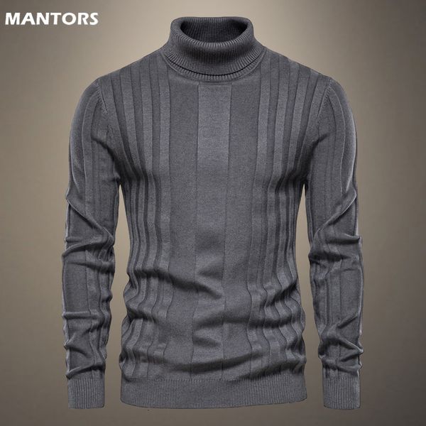 

men's sweaters sweater mens turtleneck knitted sweater casual slim fit basic high collar pullover male elastic business sweater men pul, White;black