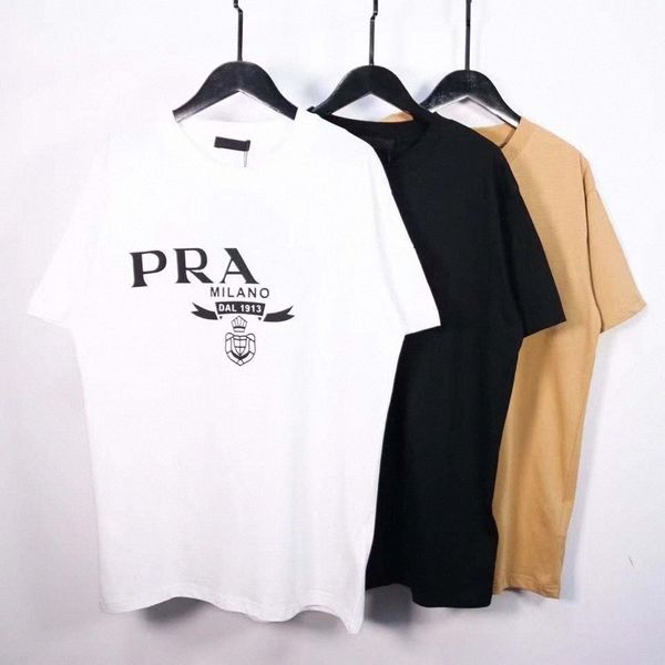 

varsity designer mens t shirts pra tshirts summer breathable superior quality shirt with budge letters design short sleeves size m-3xl, White;black
