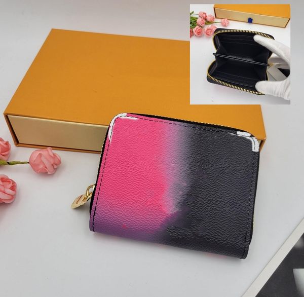 

midnight fuchsia m81270 zippy coin purse m81349 wallet sunrise pastel monogra & m, Red;black